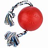Jolly Pets Romp And Roll Dog Toy With Rope